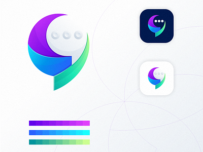 colorful chat bubble icon