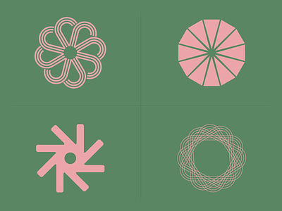 Shapes custom design geometric hub illustration logo minneapolis minnesota shapes spring vector