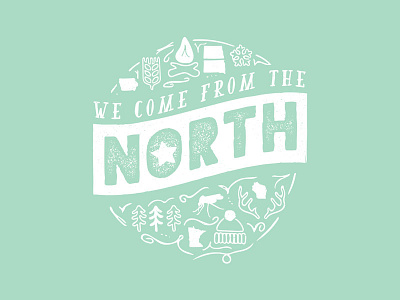 We Come From The North antlers iowa midwest minnesota mosquito nature north north dakota outdoors south dakota t shirt wisconsin