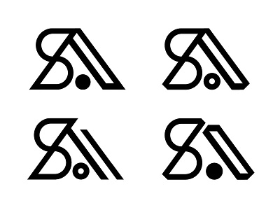 "S" and "A" a architect architecture s thicklines wip