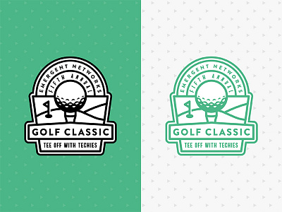 Golf Classic badge ball classic flag golf green hills lockup logo minneapolis