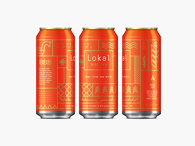 Lokal Skål IPA beer brand brewery cans illustration logo minneapolis minnesota north packaging scandinavian skol