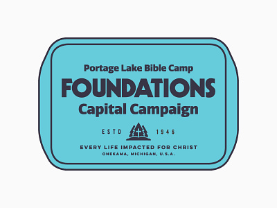 Lunch tray bible camp campaign capital custom font foundations lockup lunch mug tray type