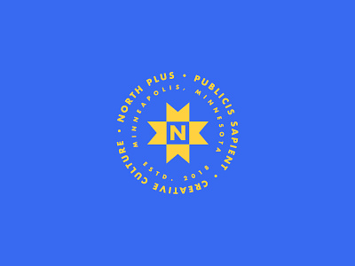 North Plus WIP badge bold custom futura lockup lockups logo logos minneapolis north