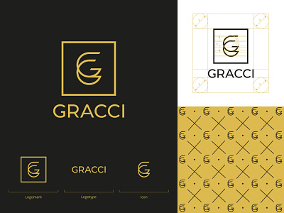 GRACCI brand design brand identity branding chocolate chocolate bar chocolate packaging design gg logo logodesign logotype mark monorgam pattern vector