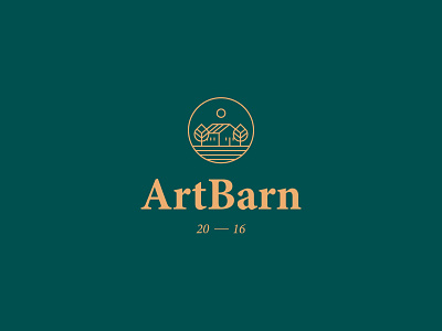 ArtBarn brand brand design brand identity branding building construction design house landscape logo logodesign logotype mark nature treehouse trees vector