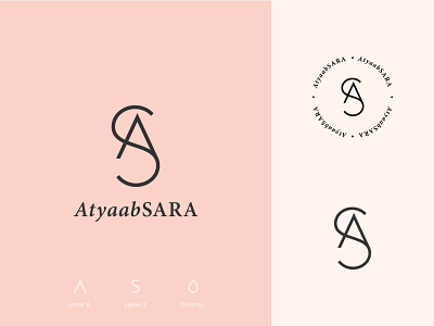 AtyaabSara as beauty brand design brand identity branding design logo logodesign logotype mark monogram perfume perfume bottle perfumery perfumes typography vector