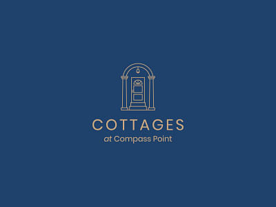 Cottages at Compass Point brand brand design brand identity branding branding design cottage design door house identity identity design identity designer logo logodesign logotype mark typography vector