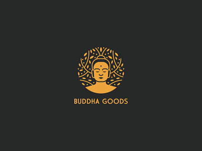 Budha goods brand design brand identity branding buddha buddha logo design leaves logo logo logodesign logotype mark natural natural food organic superfood superfood blends tree typography vector