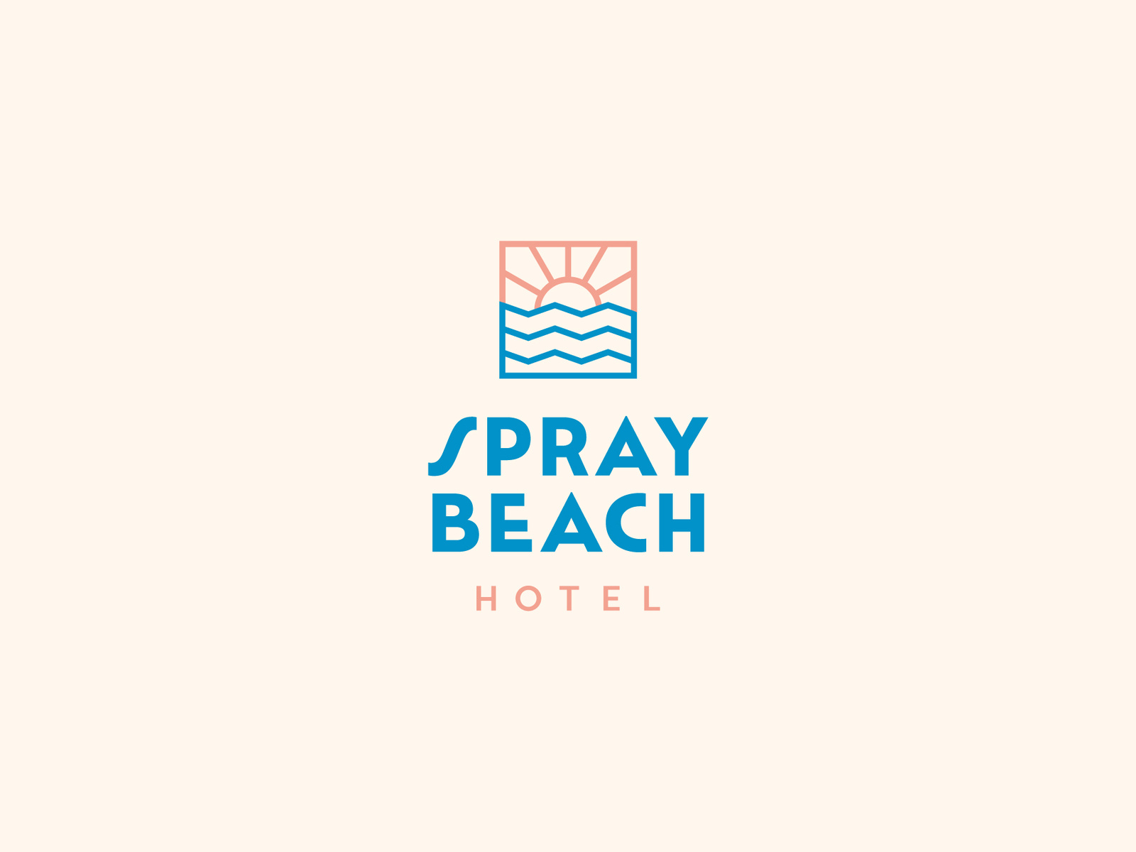 Beach Hotel Logo by Olga on Dribbble