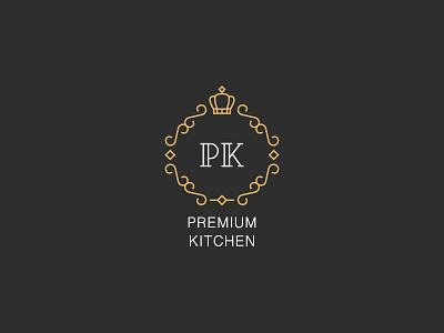 Premium Kitchen crown design furniture interior logo premium