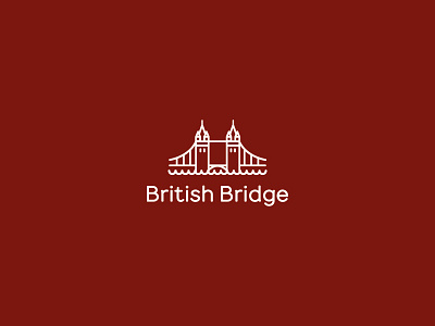 British Bridge bridge design logo vector