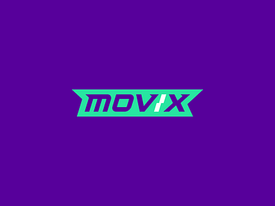 Movix bicycle logo sport vector