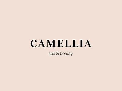 Camellia beauty beauty salon design logo relax spa vector