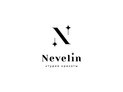 Nevelin beauty beauty salon design logo vector