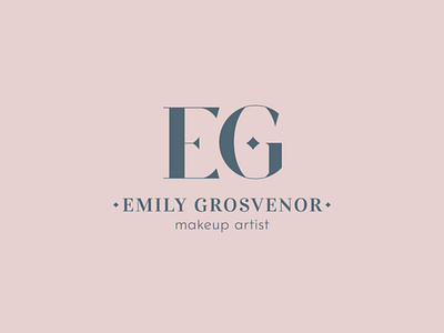 EG beauty branding design eg logo makeup makeup artist monogram vector
