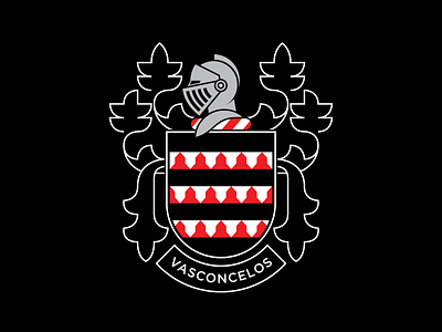 Vasconcelos coat of arms family knight shield