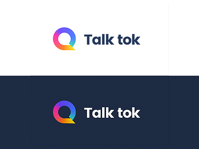 talk tok logo design