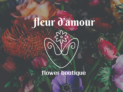 fleur d'amour branding design graphic design illustration logo vector