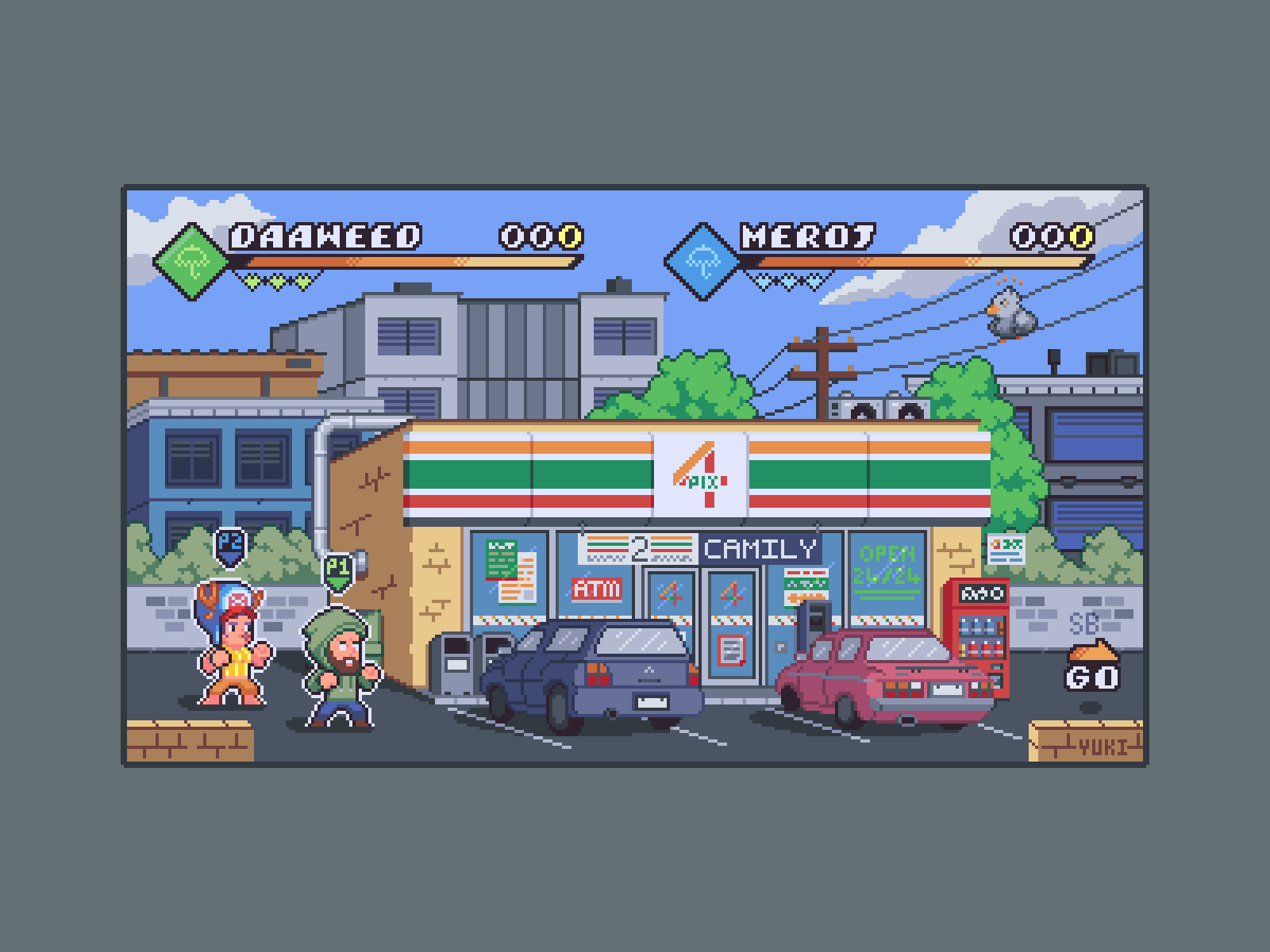 Camily Street 16bits animation art aseprite beat them all beat them up design fighter game gif illustration mockup pixel pixel art pixelart pixels street ドット絵