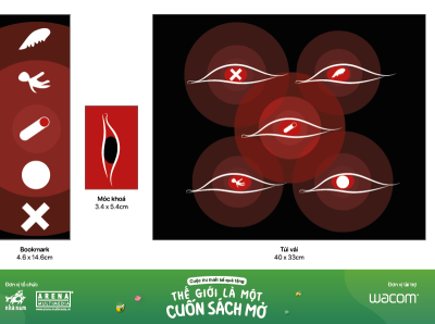Thiết kế ấn phẩm cho cuốn sách "Thú Tội" bag bookmark design graphic design illustration product sticker vector