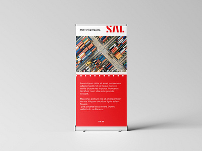 Roll Banner - SAL adobe illustrator adobe photoshop app branding design graphic design illustration logistics logo logo pattern mmockup roll banner mockup mockup branding mockup design pattern roll banner vector