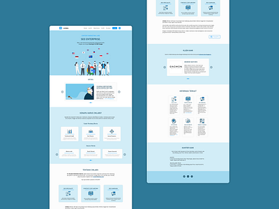 Landing Page - CMLABS app blue branding design figma graphic design icon illustration landing page logo ui ui design uiux design vector web design website