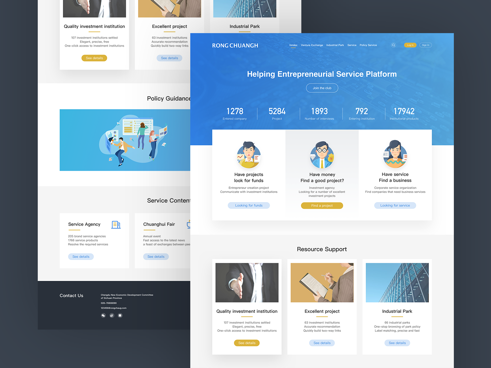 Homepage design of a website by xipishi on Dribbble