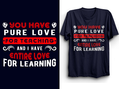 Teachers Day Special Typography T-shirt design