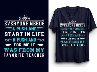 Teachers Day Special Typography T-shirt design