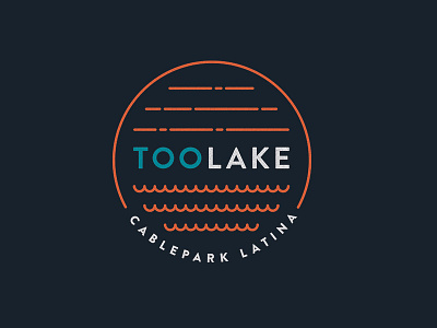 TooLake - Cablepark Latina brand branding cablepark extreme icon lake logo surf surfing toolake wake wakeboard
