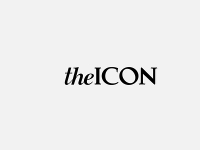 The Icon branding design graphic design logo typography