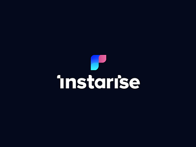 InstaRise branding graphic design identity instatgram logo