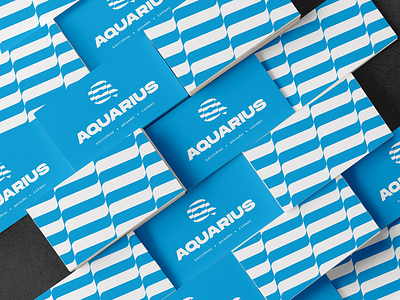 Aquarius Business Cards bc branding design graphic design identity logo