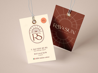 Ray & Sun Labels branding clothers design graphic design identity labels logo