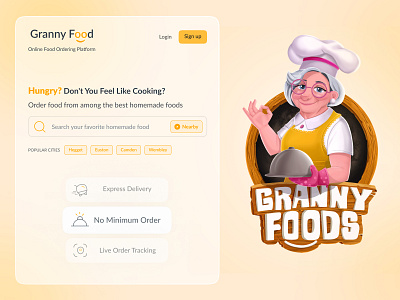 Granny Food / Home food ordering app