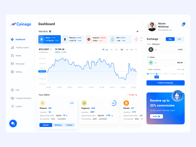 Coinage / Crypto dashboard