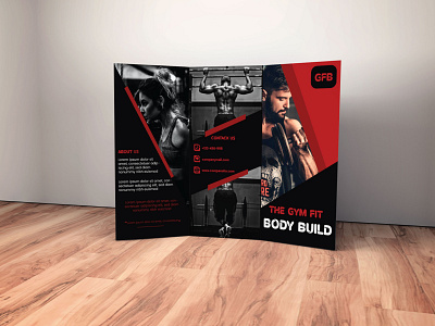 Trifold Gym Brochure branding brochure graphic design trifold