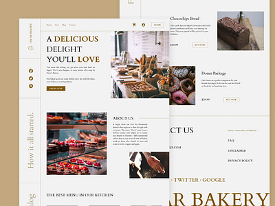 Oscar Bakery Landing Page