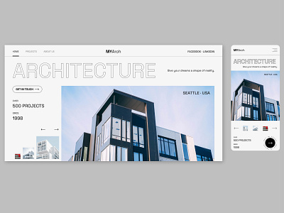 MyArch Architecture Firm Landing Page