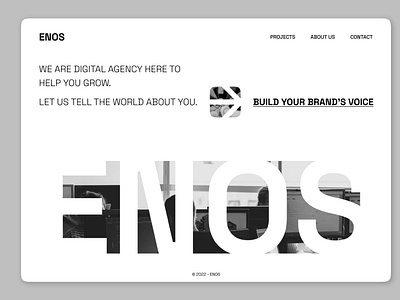 ENOS Digital Agency Website Design