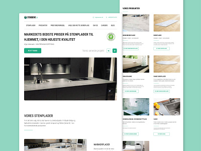 Stenskive Kitchen Website Design design figma landing page ui ux web design website