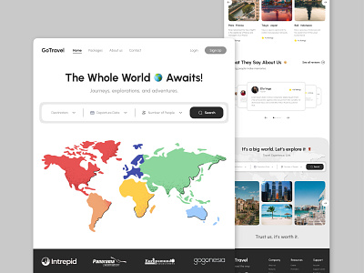GoTravel Website Design Concept