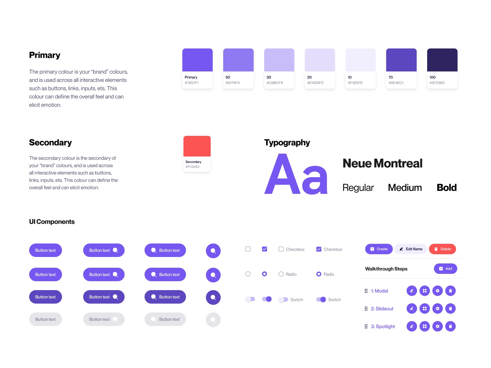 Design Style Guide & UI Components by Devhaus on Dribbble