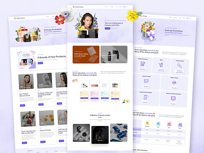 Beauty E-commerce Website Design beauty design e-commerce ui website wireframe