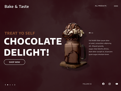 Chocolate smoothie - Product Design - Social Media post branding design figma graphic design product design smoothie social media post