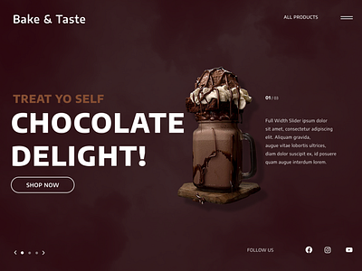 Chocolate smoothie - Product Design - Social Media post