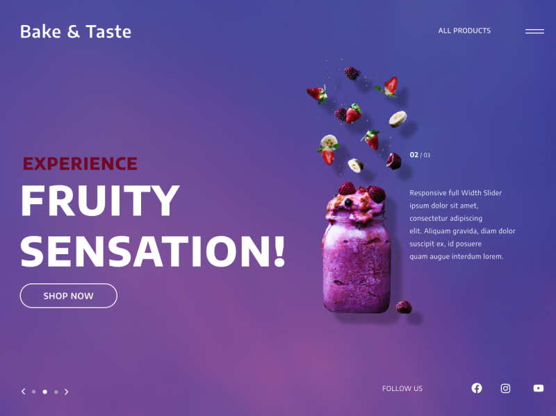 Strawberry Smoothie Product Design Advertisement by Komal Patel on Dribbble