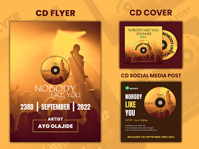 CD Cover, Flyer & Social Media Post Design