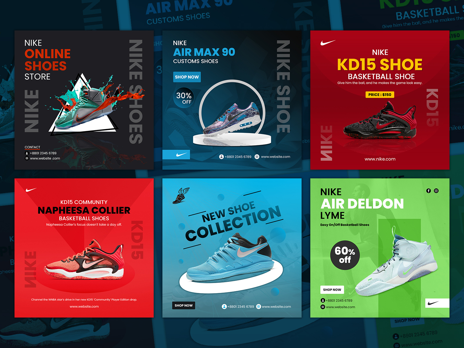 Shoe Social Media Post Design by MD. Abu Jafar on Dribbble